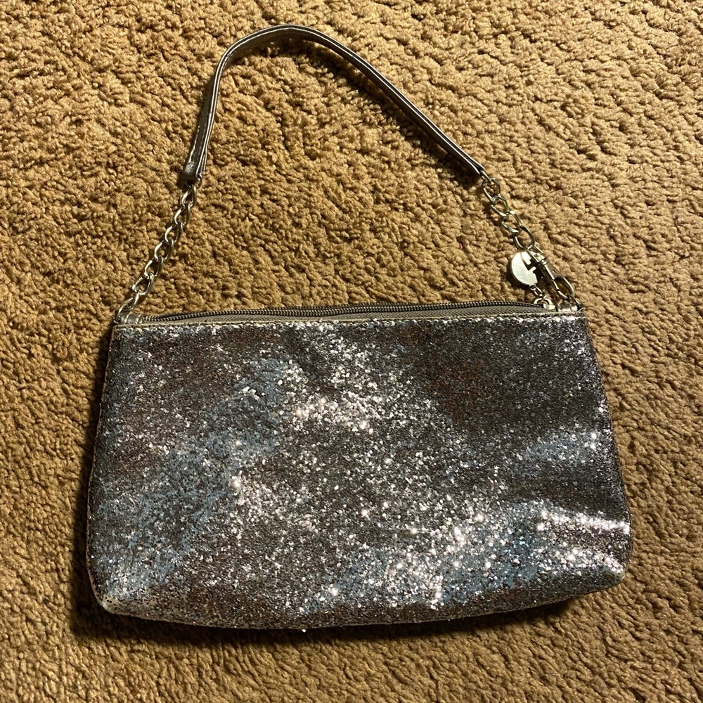 Silver Sparkly Clutch